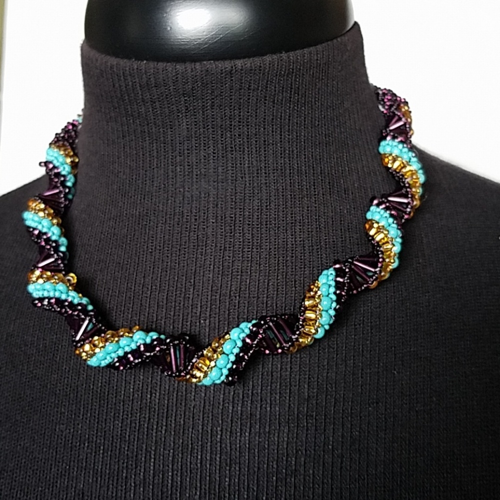 Handmade bead necklace